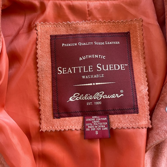 Eddie Bauer Vintage Pink Suede Jacket - Picture 3 of 3
